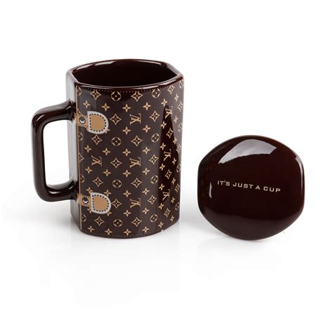 gold louis vuitton coffee mug